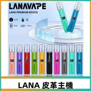 Lana皮革充電式主機 Lanavape電子煙霧化煙桿 液晶螢幕顯示電量