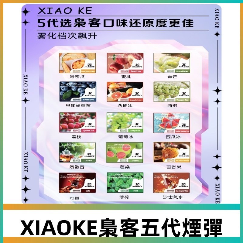 梟客五代煙彈|XIAOKE可替換式電子煙|通用Relx6代|ILIA五代主機